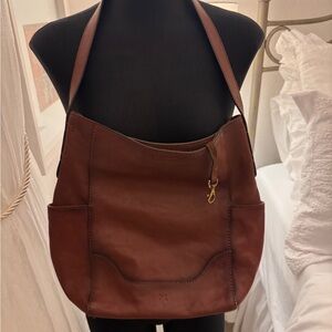 Frye Dark Brown Leather Satchel